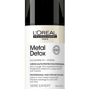 Crema para peinar protección UV Metal Detox Anti-Quiebre para Cabello Dañado y con Color 100ml