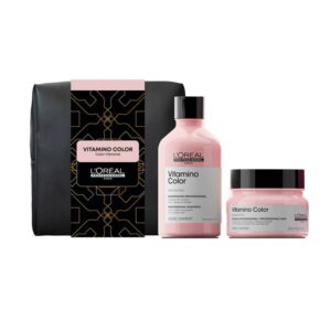Set Cuidado Del Color Cabello Teñido Vitamino Color Shampoo 300 ml + Máscara 250 ml Loreal Professionnel